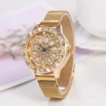 Explosive Creative Rotating Dial Ladies Watch Lazy Magnet Buckle Quartz Watch