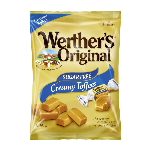 Werther's Original Sugar Free Creamy Toffees 80g