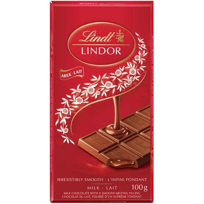 Lindt Lindor Milk Chocolate Bar 100g