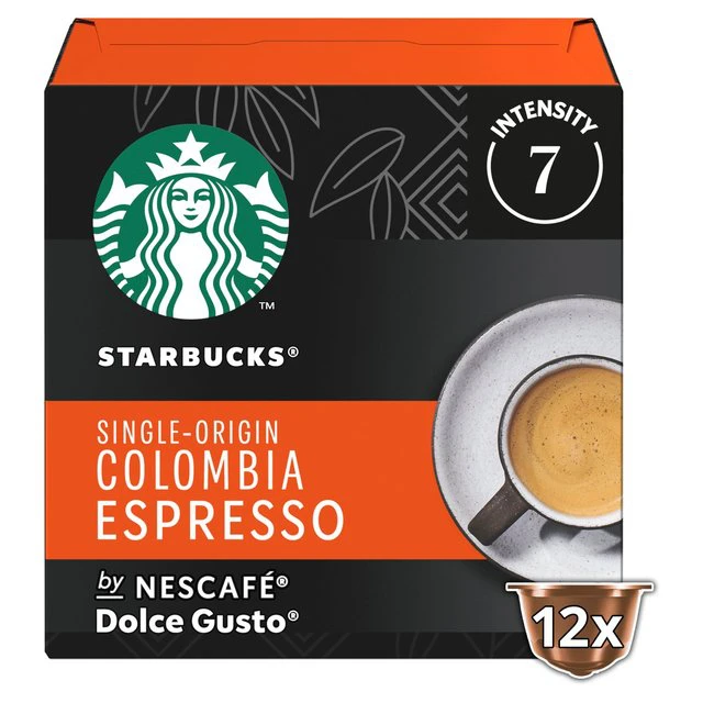 STARBUCKS Medium Colombia Coffee Pods by NESCAFE Dolce Gusto 132g