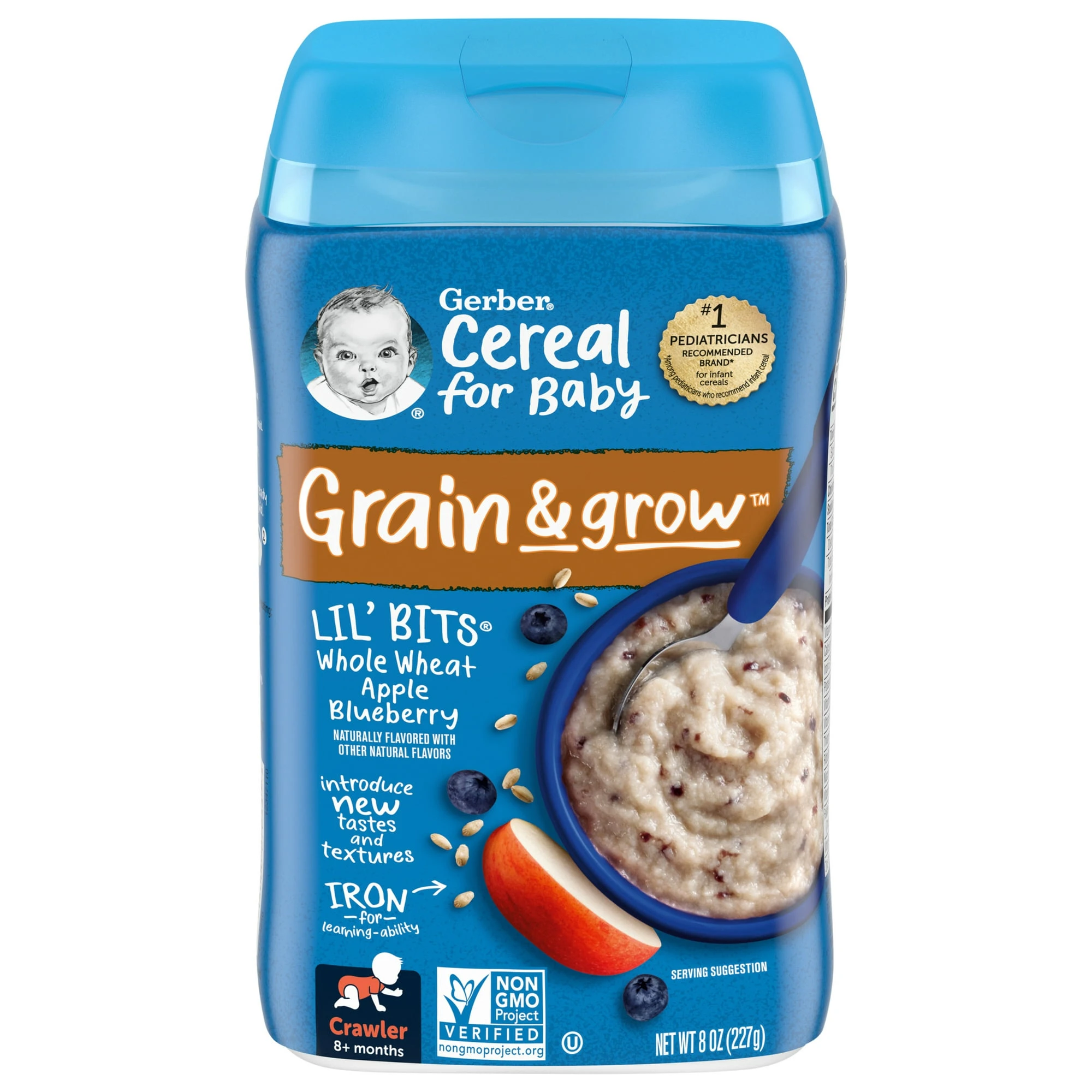 Gerber Whole wheat Apple Blueberry  Cereal 227g