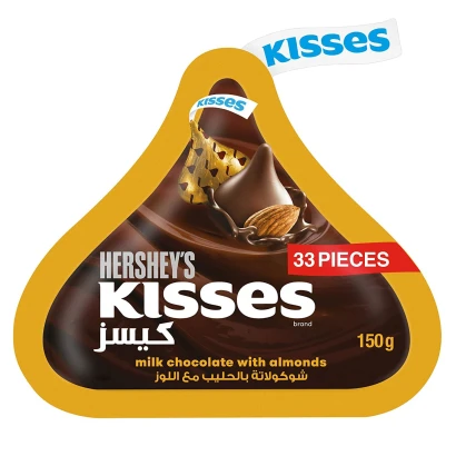 Hershey's Kisses Milk Chocolate with Almonds 150g