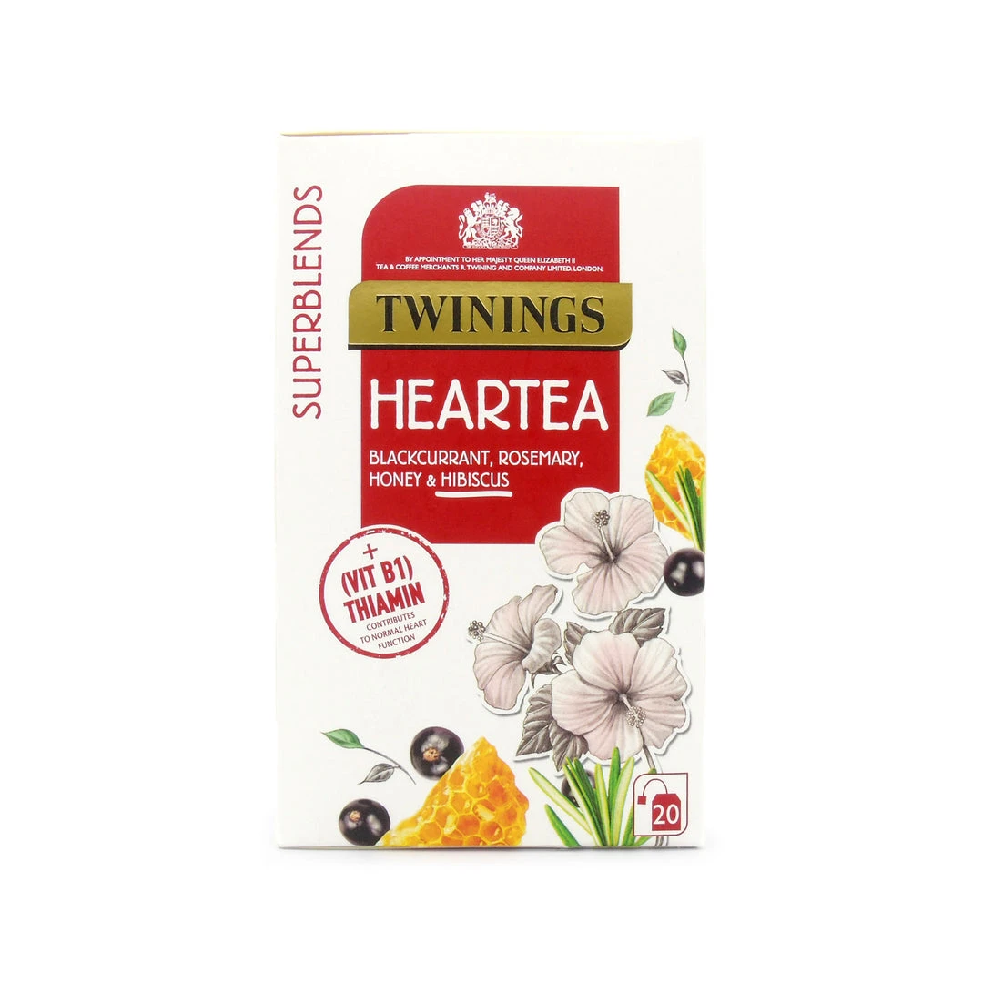 Twinings Heartea Blackcurrant RoseMary Honey and Hibiscus 40g