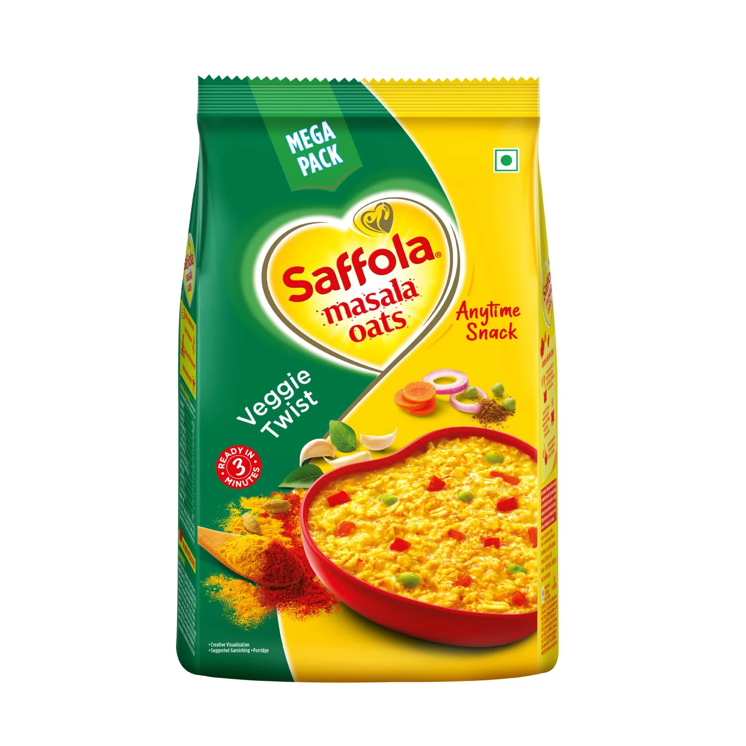 Saffola Masala Oats Veggie Twist 500g