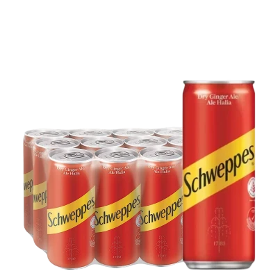 Schweppes Dry Ginger Ale 330ml 12pcs