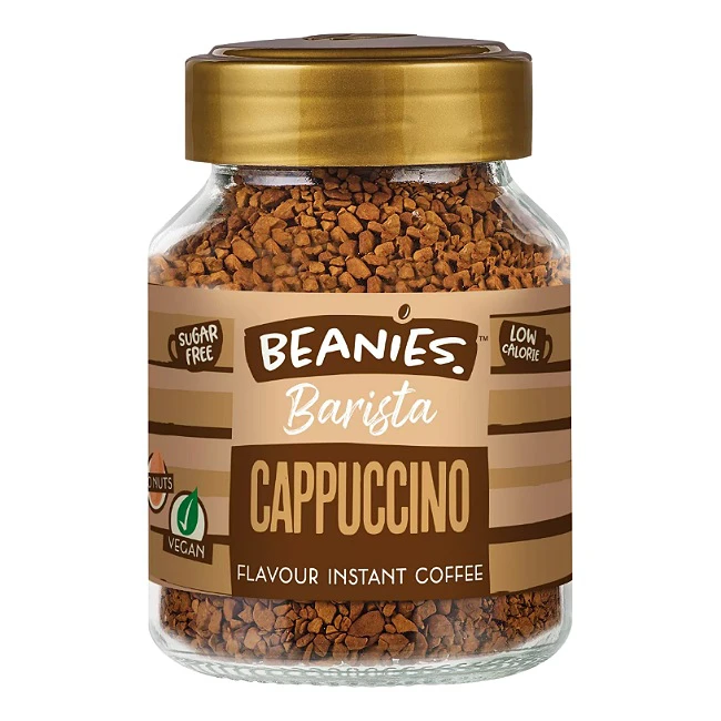 Beanies Barista Cappuccino Flavour Instant Coffee 50g