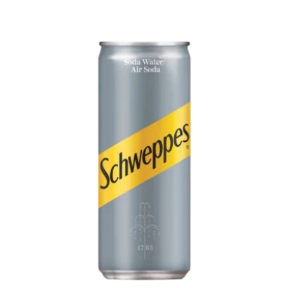 Schweppes Soda Water Can 330g