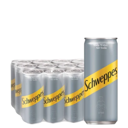 Schweppes Soda Water Can 320ml 12pcs