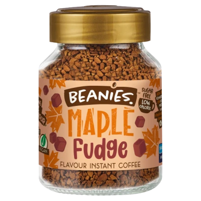 Beanies Maple Fudge Flavour Instant Coffee 50g