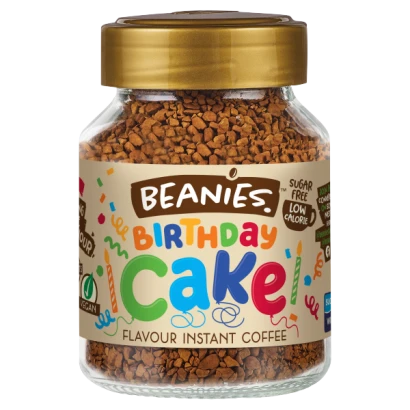 Beanies Birthday Cake Flavour Instant Coffee 50g