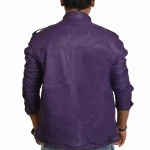 Gents Full Artificial Leather Jacket - Vip7 Red | Stylish jackets for men