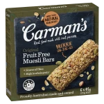 Carmans ORIGINAL FRUIT FREE MUESLI BARS 6 PACK