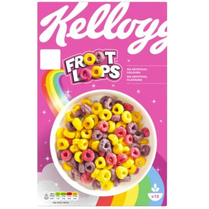 KELLOGGS FROOT LOOPS BREAKFAST CEREAL 375g