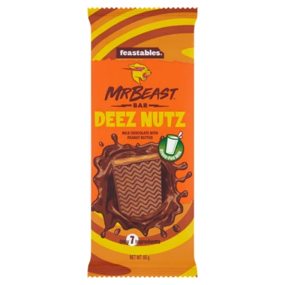 Mr Beast Deez Nutz Milk Chocolate Bar with Peanut Butter 60g