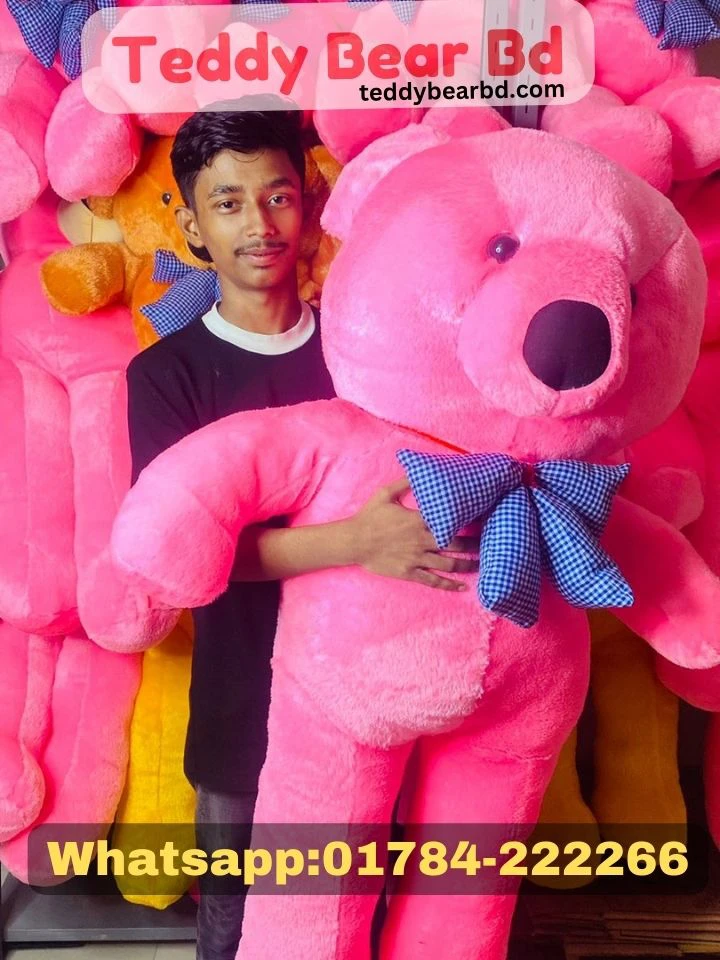 Extra large big Teddy 5 feet  pink color  - Price in Bangladesh