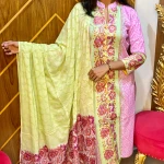 PURE KHADDI COTTON SCREEN PRINT  STITCH 3PIC