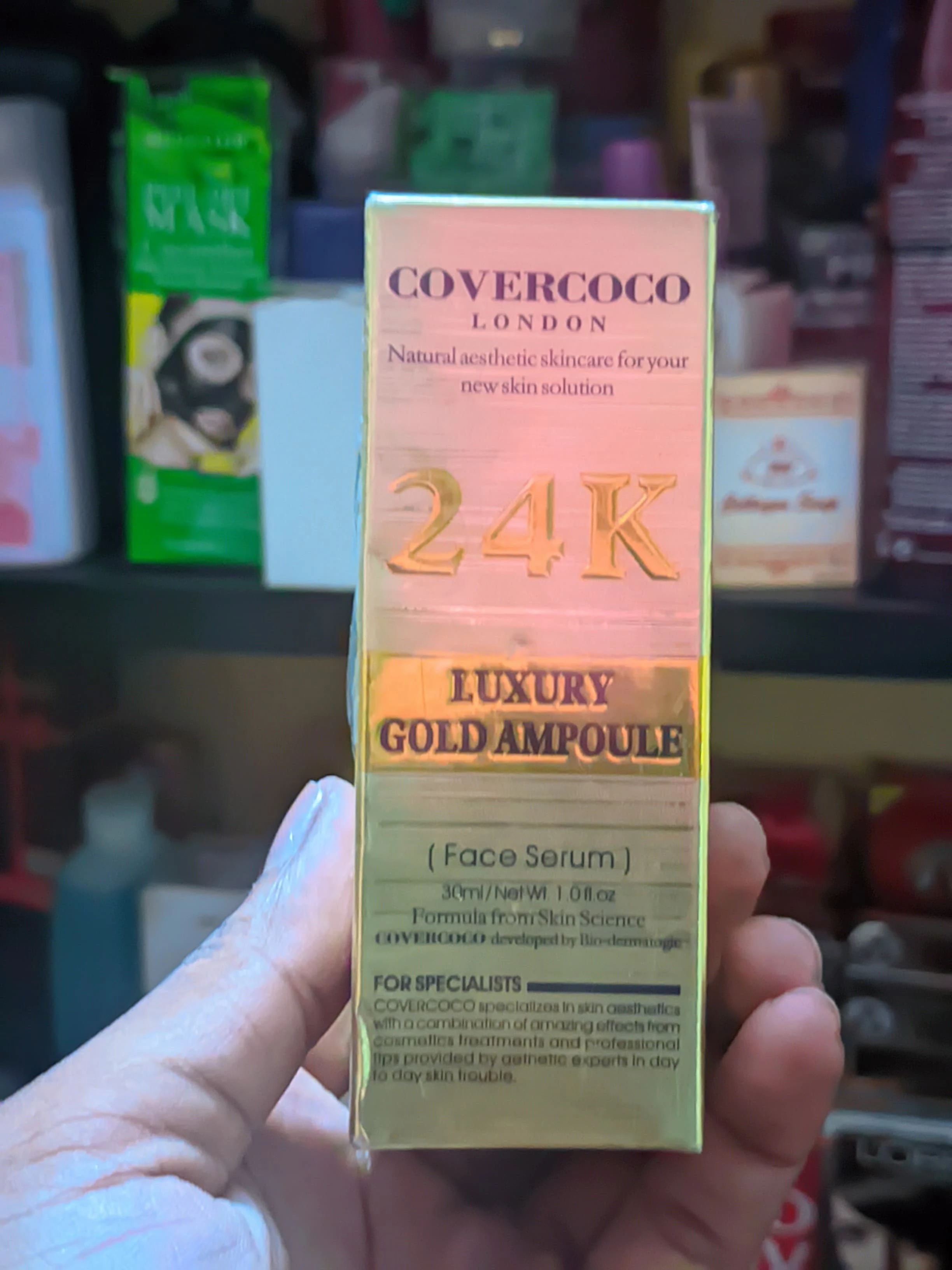 Covercoco 24K Luxury Gold Ampoule Face Serum -30ml