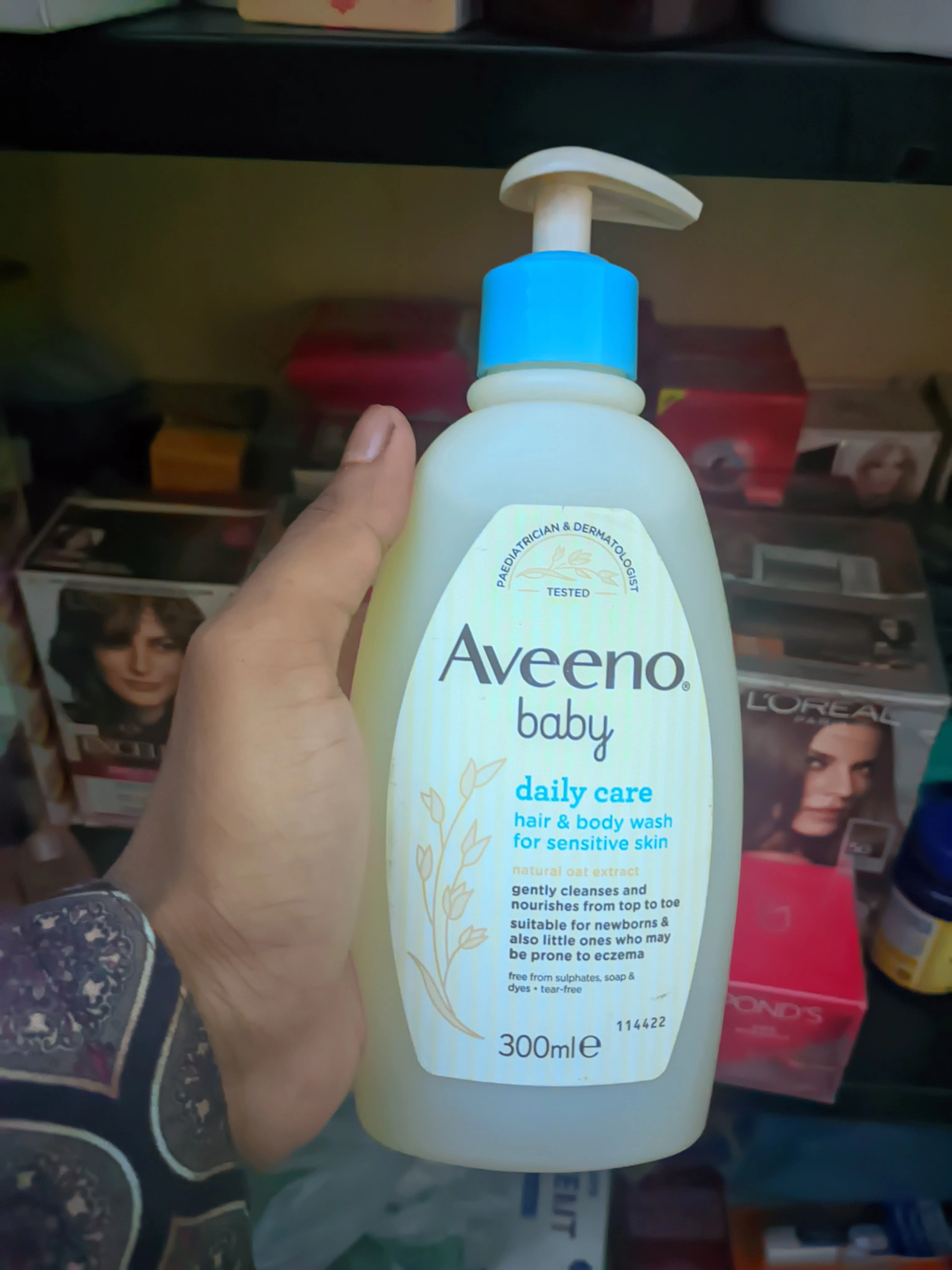 aveeno baby daily care hair & body wash 300ml