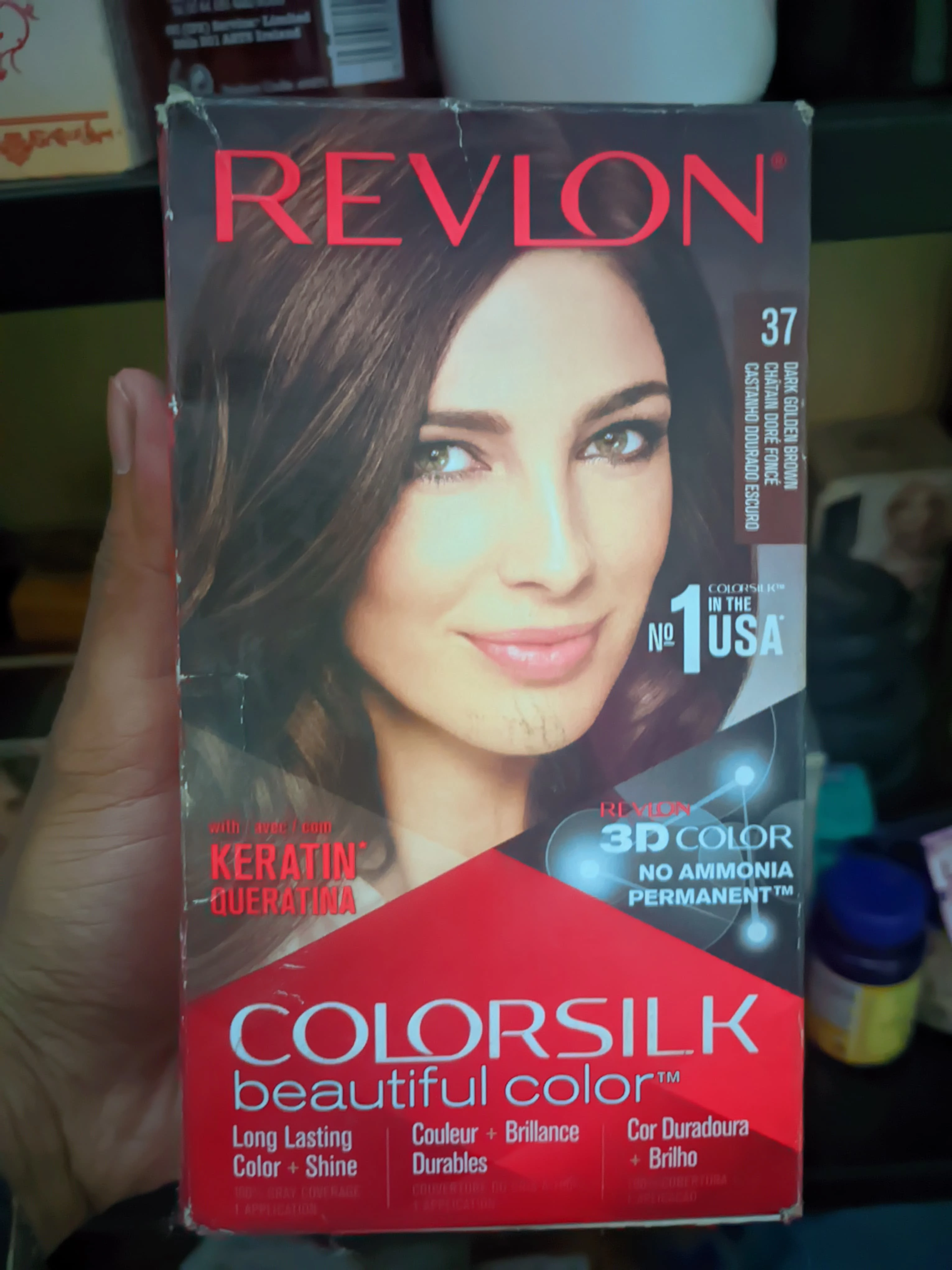 Revlon Colorsilk Beautiful Hair Color - 37 Dark Golden Brown