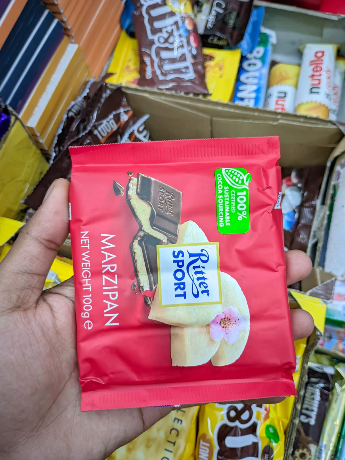 Ritter Sport Marzipan Chocolate 100gm